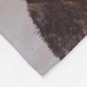 süßbrauner Labrador, schneebekleidet Fleecedecke (Ecke)