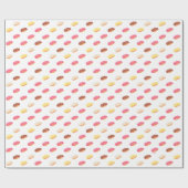 Süßbrot Pan Dulce Concha Muster Geschenkpapier (Flach)