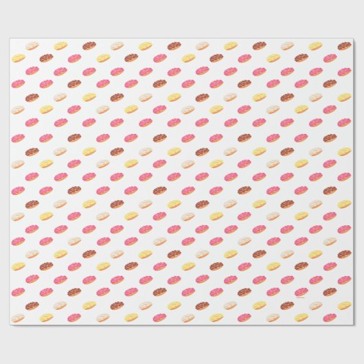 Süßbrot Pan Dulce Concha Muster Geschenkpapier (Flach)