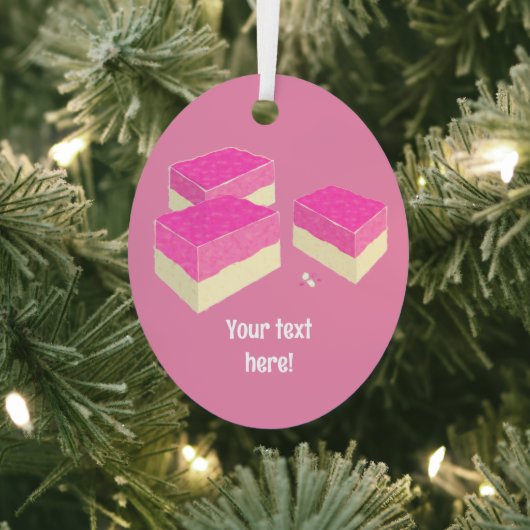 Süßcoconut Candy - "Coconut Ice" - Ihr Text auf Ornament Aus Metall (InSitu)