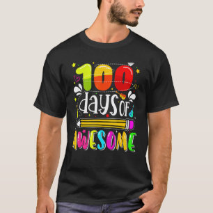 Süße 100 Tage großartig Glücklicher 100. Schultag T-Shirt