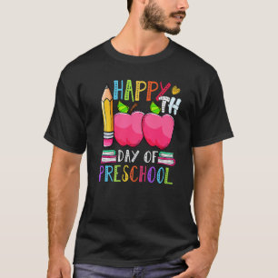 Süße 100 Tage Vorschule Glücklicher 100. Tag der S T-Shirt