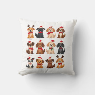 Süße 12 Hunde Xmas Lustige Hunde Liebhaber Weihnac Kissen