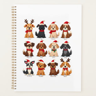Süße 12 Hunde Xmas Lustige Hunde Liebhaber Weihnac Planer