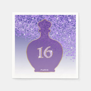 Süße 16 Amethyst Duft, Lila Paris Boutique Serviette