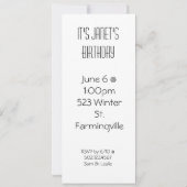 süße 16 Einladungen (Rückseite)