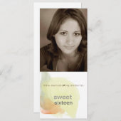 süße 16 Einladungen (Vorne/Hinten)