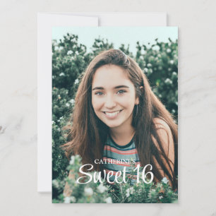 Süße 16 Foto-Einladung Einladung