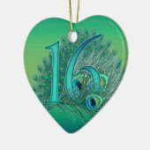 süße 16 Geburtstagsgeschmack Keramik Ornament (Links)