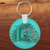 süße 16 Geburtstagsgeschmack Schlüsselanhänger (Vorderseite)