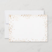 Süße 16 Goldballons Glitzer Party Save The Date (Rückseite)