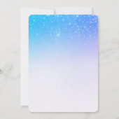 Süße 16 Konfetti Glitter Einladung (Rückseite)