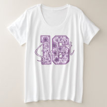 Süße 16 Lila Lavendel Blumen-Geschenk zum 16. Gebu