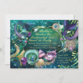 Süße 16 Meerjungfrau im Meer Einladung zum Geburts (Vorderseite)