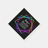 Süße 16 Neonglühen in den dunklen Bars zum Geburts Serviette (Ecke)