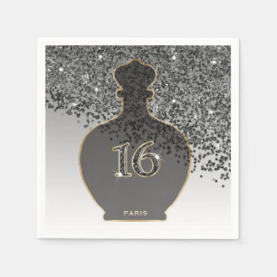 Süße 16 Noir Duft Black Gold Paris Boutique Serviette