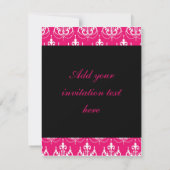 Süße 16 Party Einladungen (Rückseite)