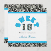 Süße 16 Party Einladungen (Vorne/Hinten)