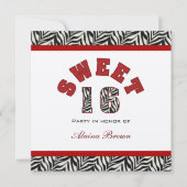 Süße 16 Party Einladungen (Vorderseite)