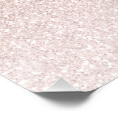 Süße 16-Party Pink Glitter Willkommensschild Poste Poster (Ecke)