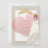 Süße 16/ Prinzessin + Herzmuskel Einladung (Rückseite)