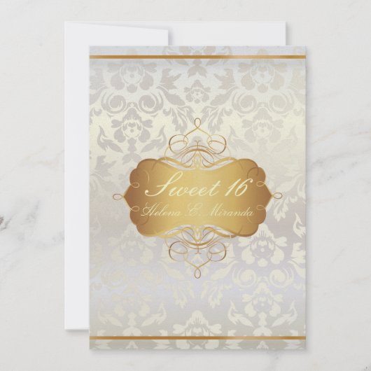 Süße 16/ Prinzessin/Perldampfer Einladung (Vorderseite)
