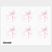 Süße 16 rosa Bogen Aufkleber (Blatt)