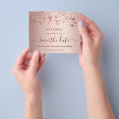 Süße 16 Rose Goldröte Save the Date Flyer (Gruppe)