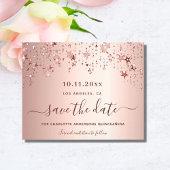 Süße 16 Rose Goldröte Save the Date Flyer
