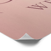 Süße 16 roségoldene Sterne heißen willkommen Poster (Ecke)