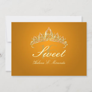 Süße 16/ Tiara/Topaz Einladungen