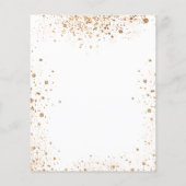 Süße 16 Weißgoldballons - Haushaltseinladung Flyer (Hinten)