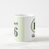 Süße 16er-Monogramm-Name grün Kaffeetasse (Mittel)