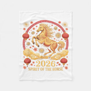 Süße 2026 Geist des Pferdes Lady Fortune Cowgirl Fleecedecke