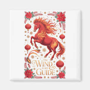 Süße 2026 Pferd Dame Wind Mein Führer Zodiac Reite Magnet