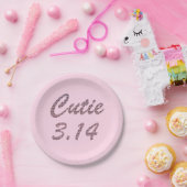Süsse 3.14 Pi Tag Rosa Pappteller (Party)