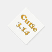 Süsse 3.14 Pi Tag Serviette (Ecke)