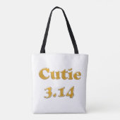 Süsse 3.14 Pi Tag Tasche (Rückseite)