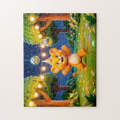 Süße 3D-Leo-Figur-Illustration Puzzle (Vertikal)