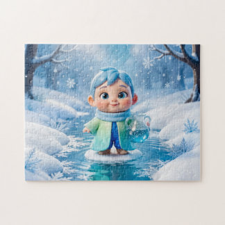 Süße 3D-Wassermann-Sternzeichen-Figur Puzzle