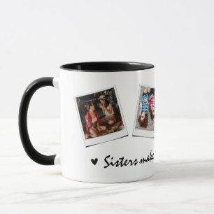 Süße 4-Foto-Schwestern Tasse