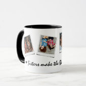 Süße 4-Foto-Schwestern Tasse (Vorderseite Links)