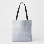 Süße 50er Retro-Rosebud-Blaue Gingham-Karo Tasche (Vorderseite)