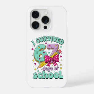 Süße 67 Schultage Bleistift Bogen Klassenzimmer Th iPhone 15 Pro Hülle