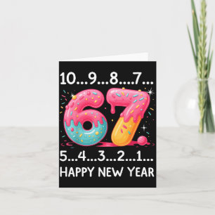 Süße 67 Silvester Countdown 2026 Lustig Frohes Neu Karte
