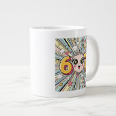 Süße 6 7 Brainrot Chibi Anime Jumbo-Tasse (Vorderseite Rechts)