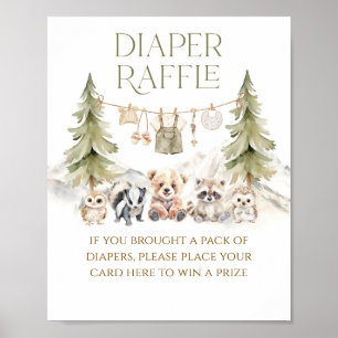 Süße Abenteuer-Wald-Wildnis-Junge-Baby-Party Poster