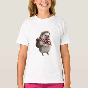 Süße Abenteurer Igel Kinder T-Shirt
