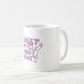 Süße, aber gefährliche Karate Unicorn Kaffeetasse (VorderseiteRechts)