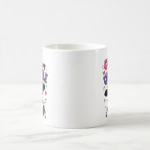 Süße aber instabile Kuh mit Eiskaffee Kaffeetasse (Mittel)